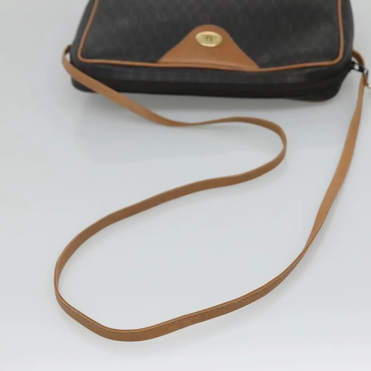 Christian Dior Vintage Honeycomb Canvas and Leather, Black, Canvas, Shoulder Bag