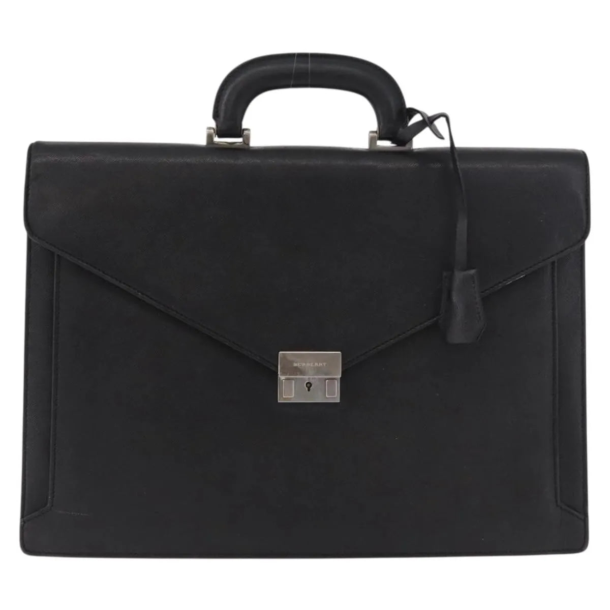 Burberry Vintage Leather, Black, Leather, Briefcase