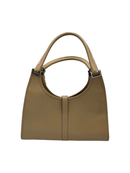Gucci Vintage Jackie Leather, Beige, Leather, Handbag