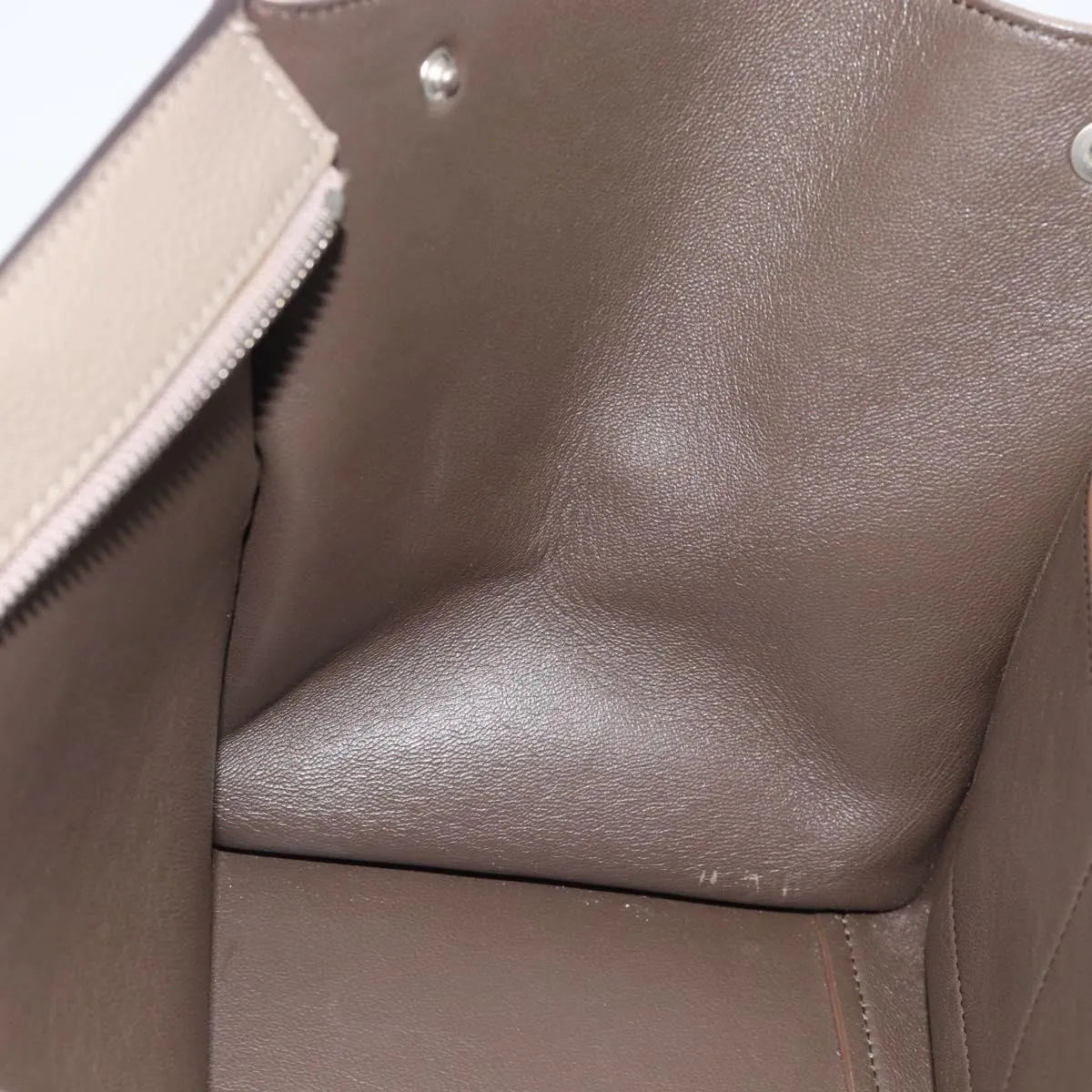 Celine Trapeze Leather with Suede, Gray, Leather, Handbag