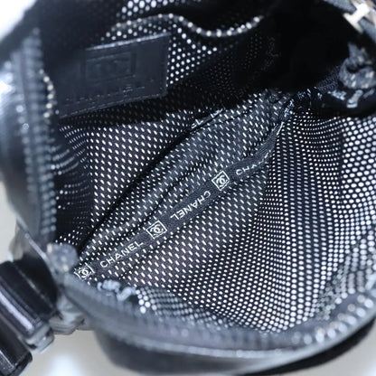 Chanel Sport Line Messenger Coated Canvas, Black, Canvas, Shoulder Bag