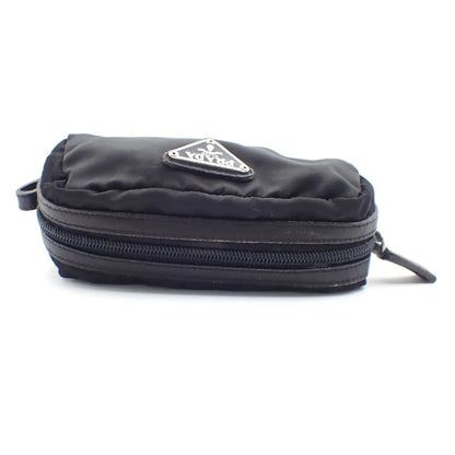 Prada Padded Zip Belt Tessuto, Black, Nylon, Clutch