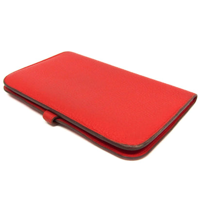Hermes Dogon Duo Combined Leather, Red, Leather, Wallet