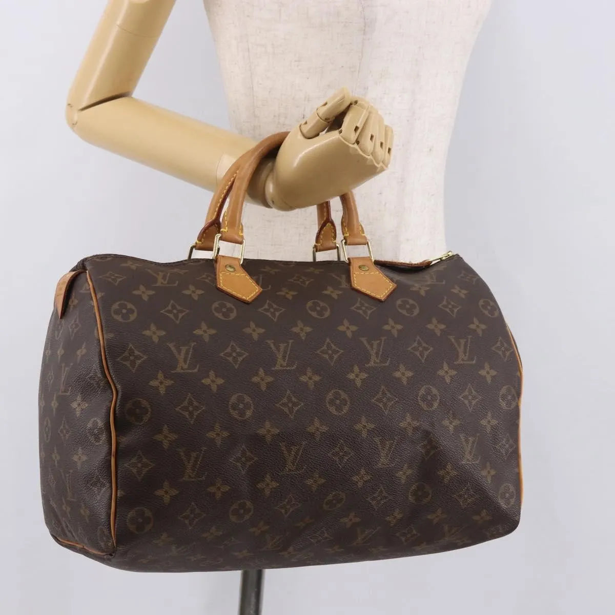 Louis Vuitton Speedy Monogram Canvas, Brown, Canvas, Handbag