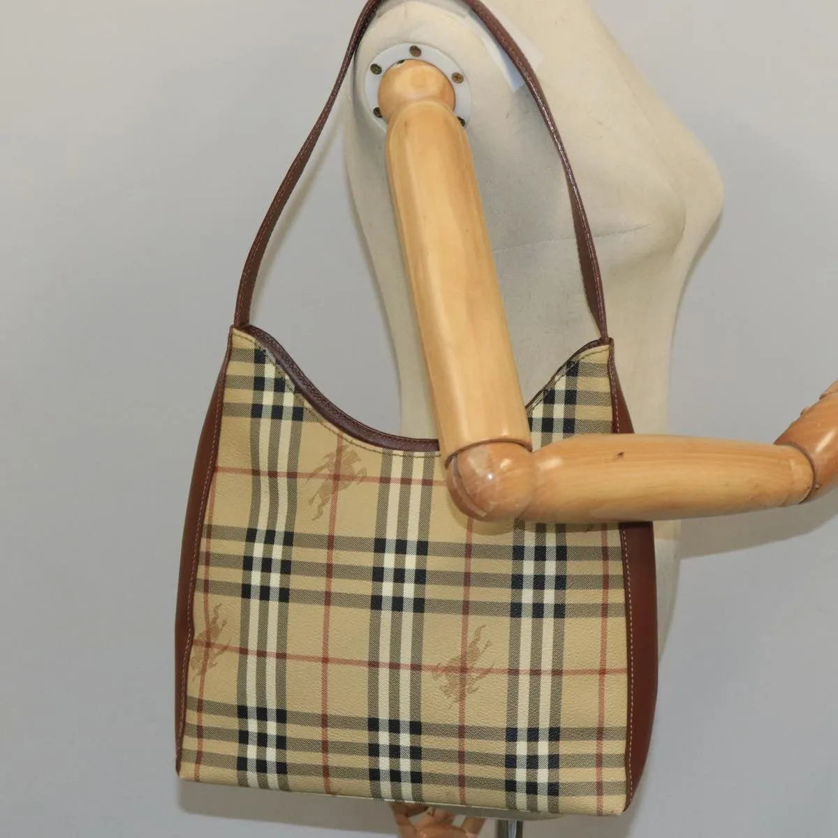 Burberry Nova Check Shoulder Bag Canvas, Beige, Canvas, Shoulder Bag