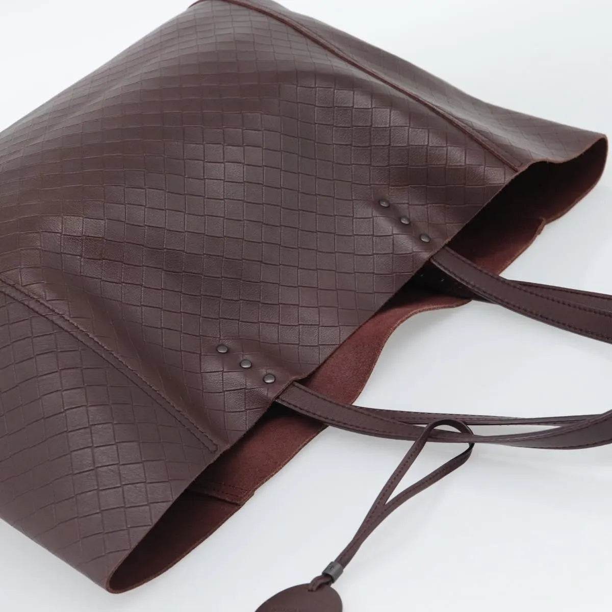 Bottega Veneta Intrecciomirage Tote Leather, Brown, Leather, Tote Bag