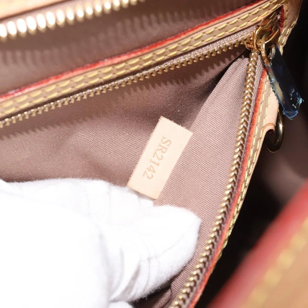 Louis Vuitton Brea Monogram Vernis, Beige, Patent Leather, Handbag