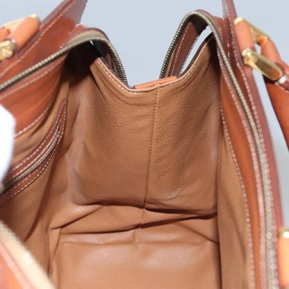 Celine Handbag Canvas, Brown, Canvas, Handbag