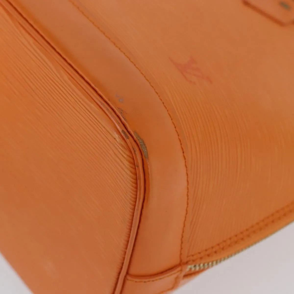 Louis Vuitton Alma Epi, Orange, Leather, Handbag