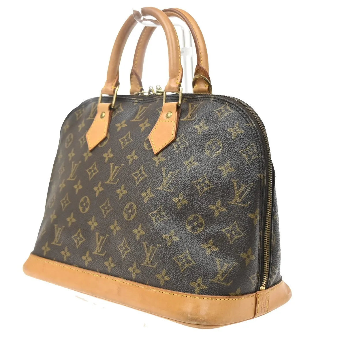 Louis Vuitton Alma Monogram, Brown, Canvas, Handbag
