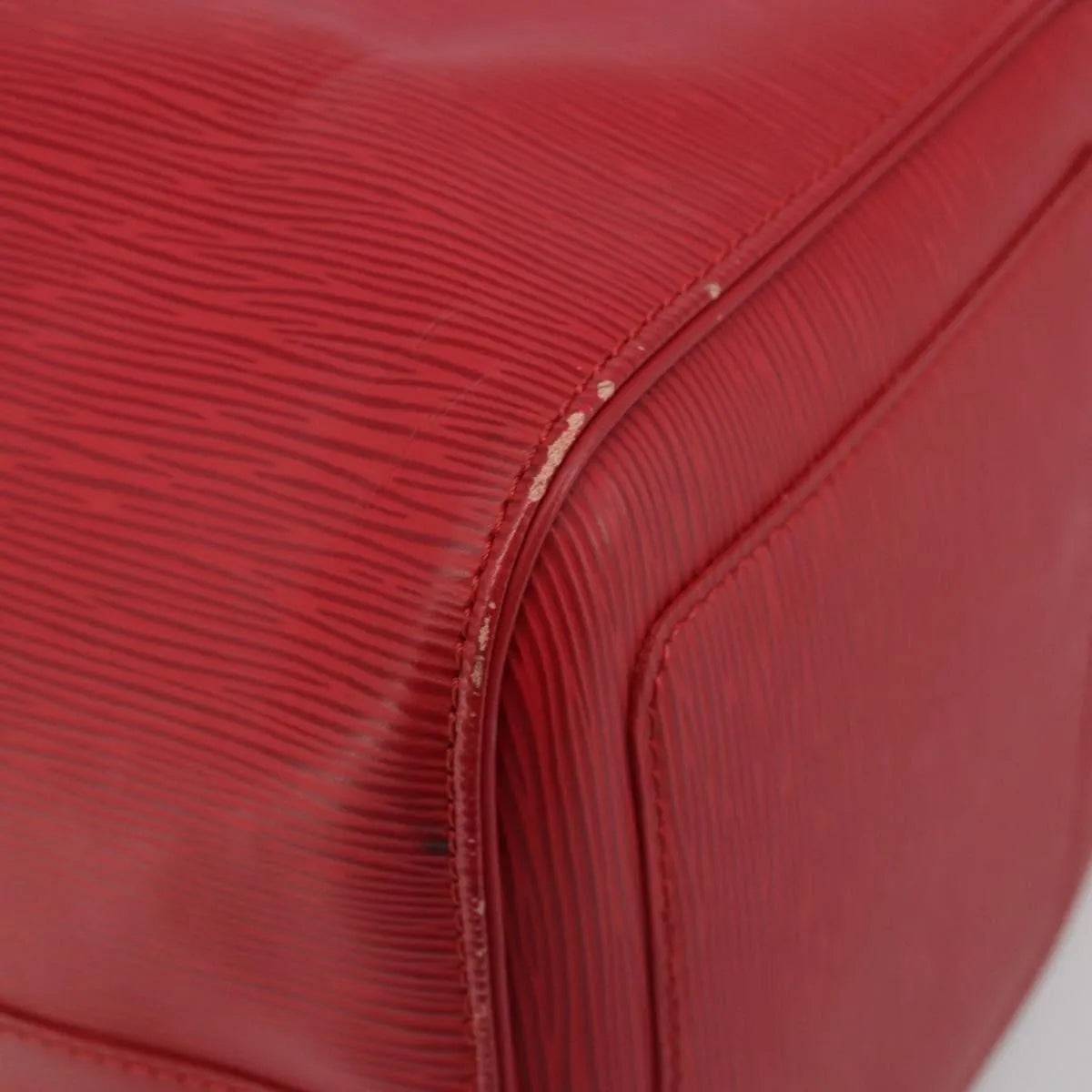 Louis Vuitton Keepall Epi, Red, Leather, Travel Bag