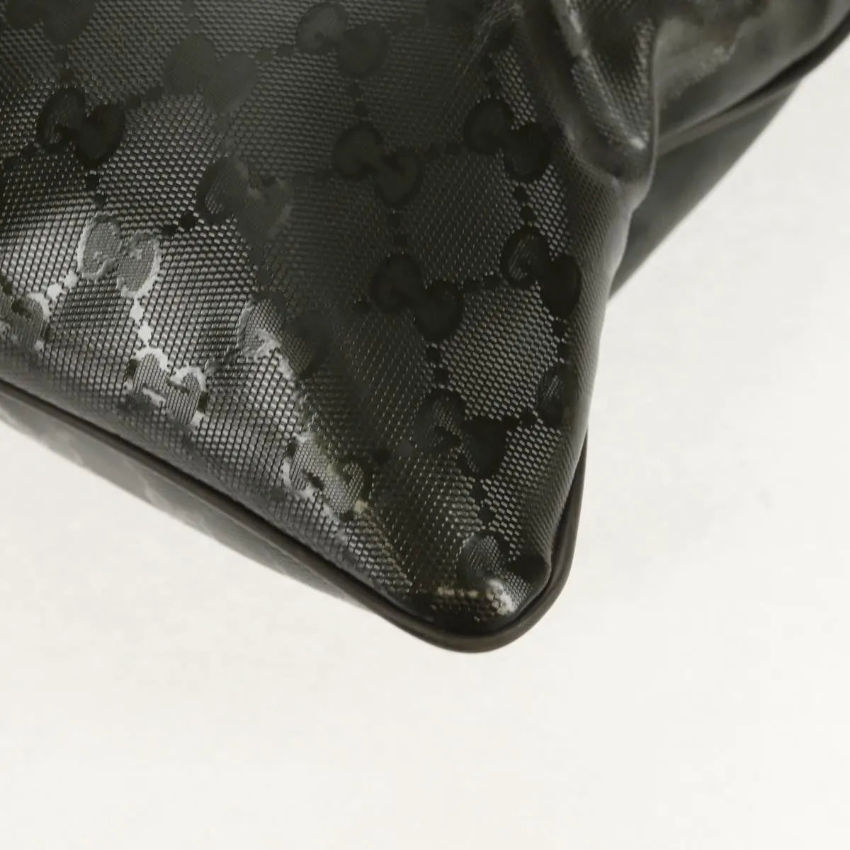 Gucci Zip Top Messenger GG Imprime, Khaki, Canvas, Shoulder Bag