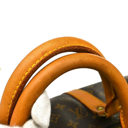Louis Vuitton Keepall Monogram, Brown, Canvas, Travel Bag