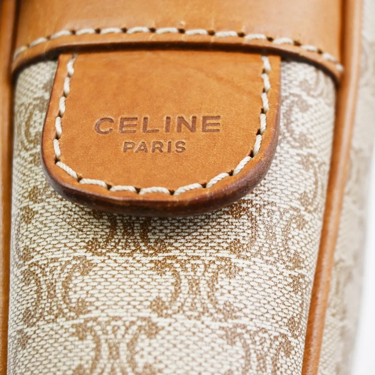 Celine Macadam Canvas and leather, Brown, Canvas, Briefcase