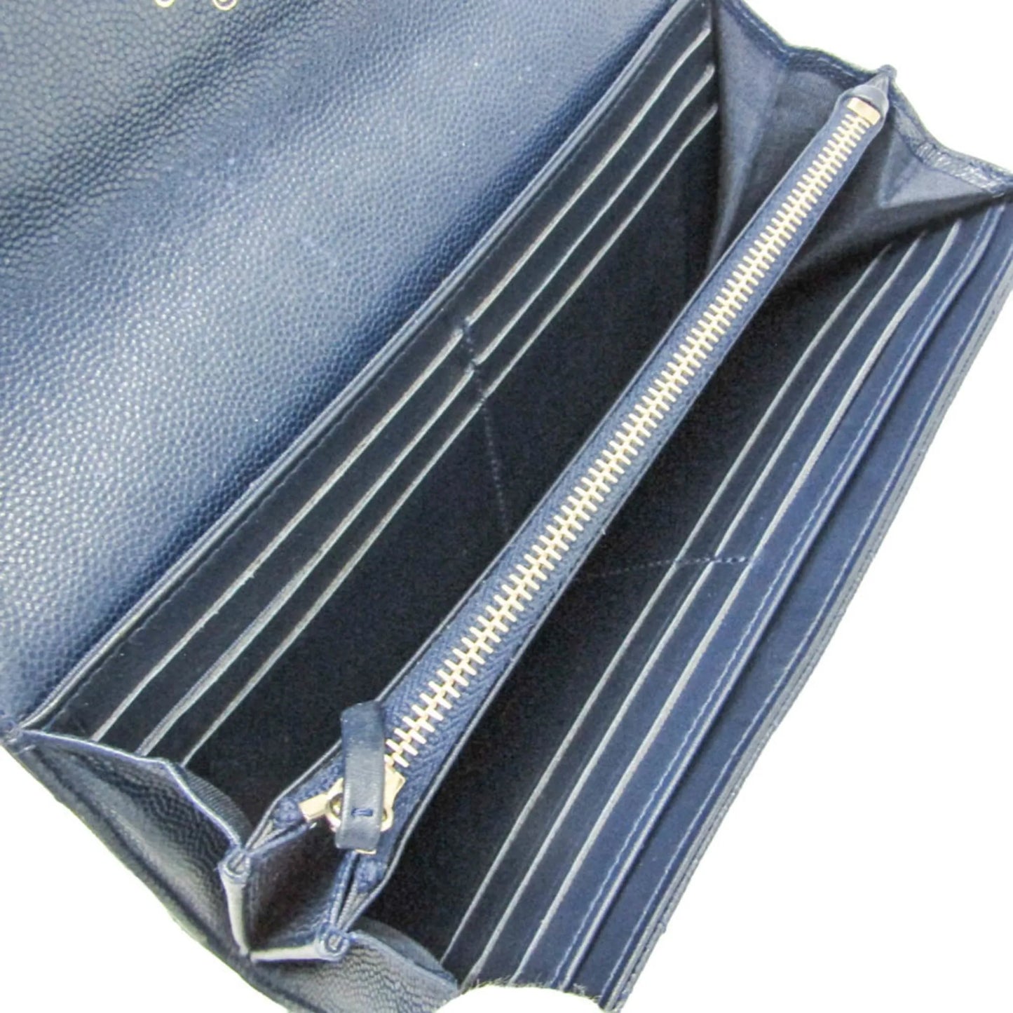 Chanel Matelasse Zippy CC, Navy, Calfskin, Wallet