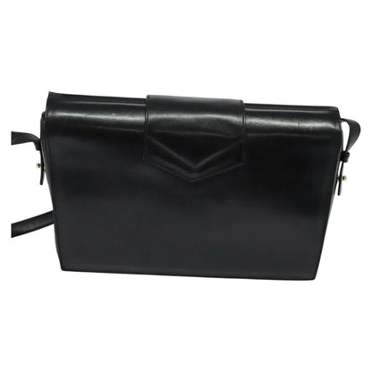 Celine Vintage Leather, Black, Leather, Shoulder Bag