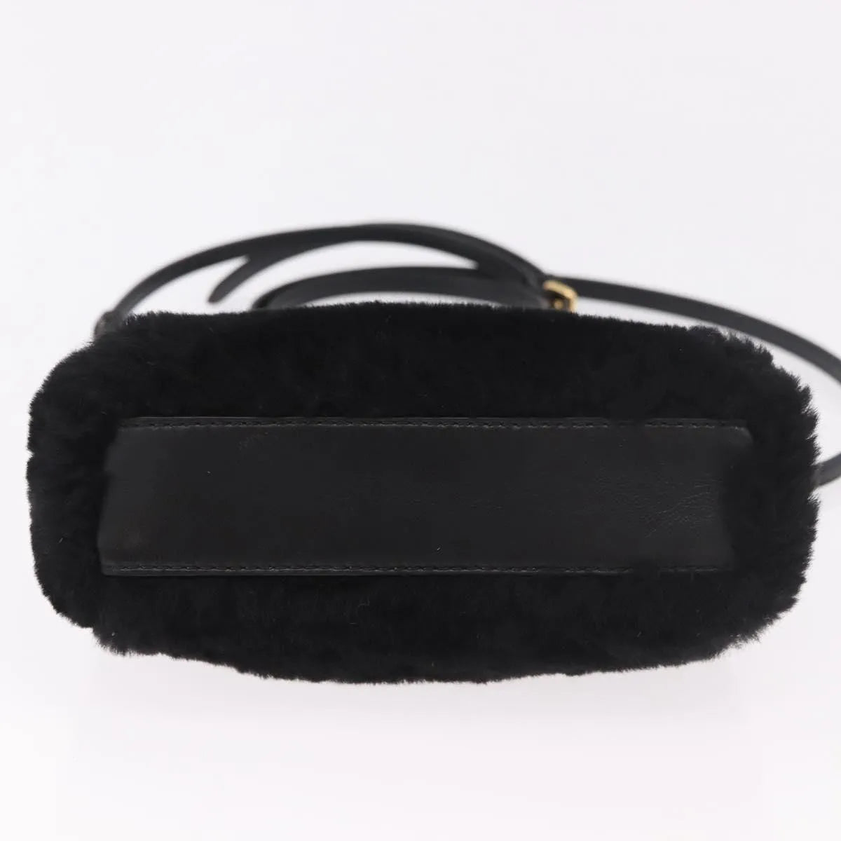 Fendi Peekaboo Fur, Black, Fur, Handbag