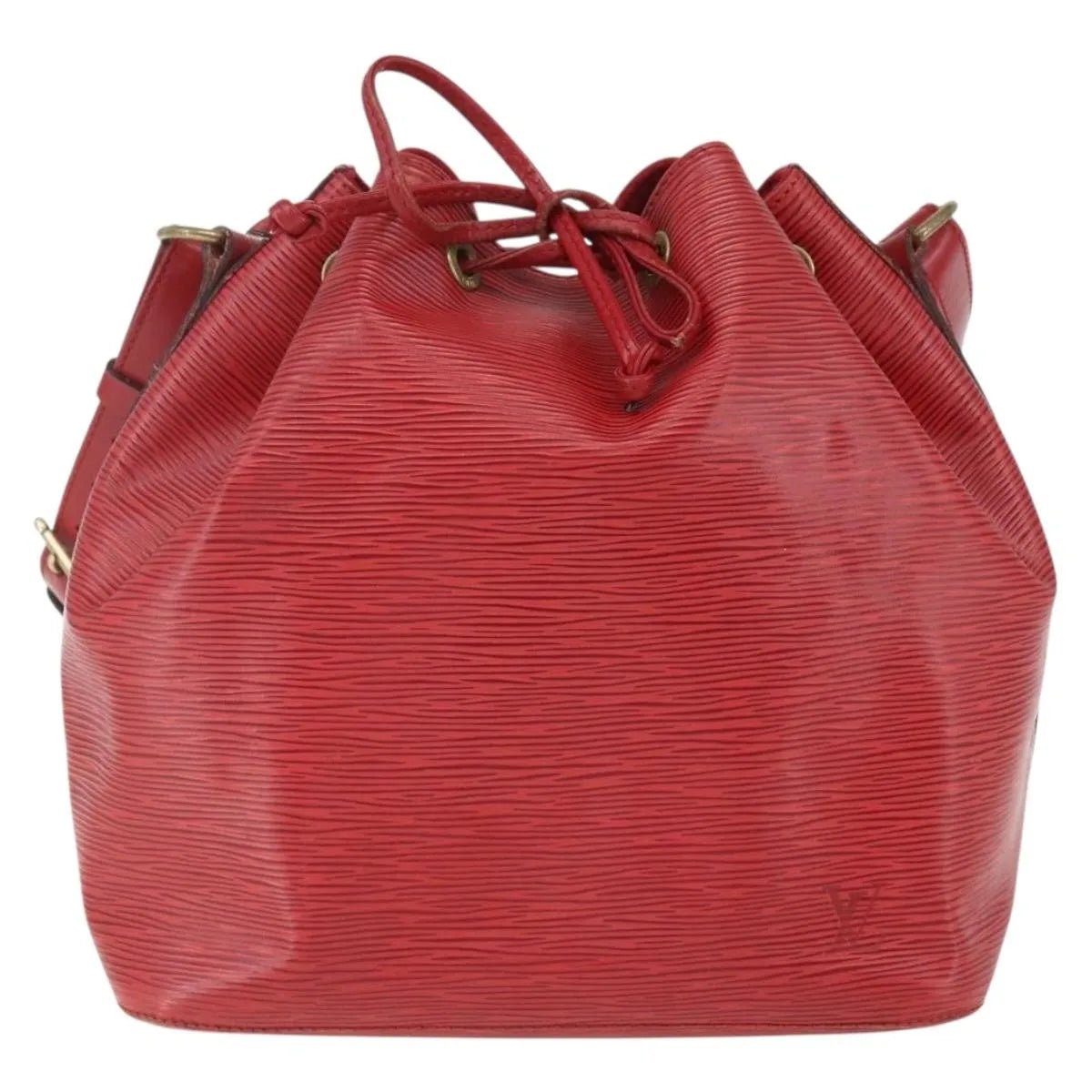 Louis Vuitton Petit Noe Epi Leather, Red, Leather, Shoulder Bag
