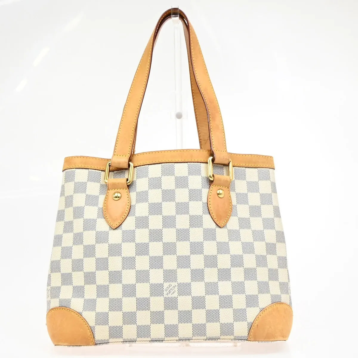 Louis Vuitton Hampstead Damier, White, Canvas, Tote Bag