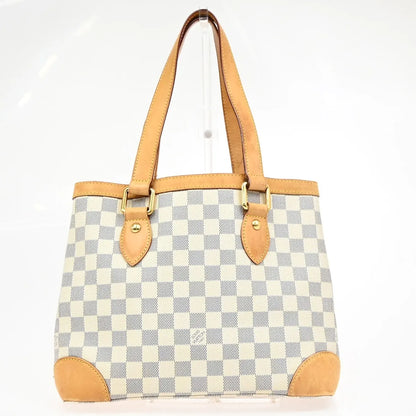 Louis Vuitton Hampstead Damier, White, Canvas, Tote Bag
