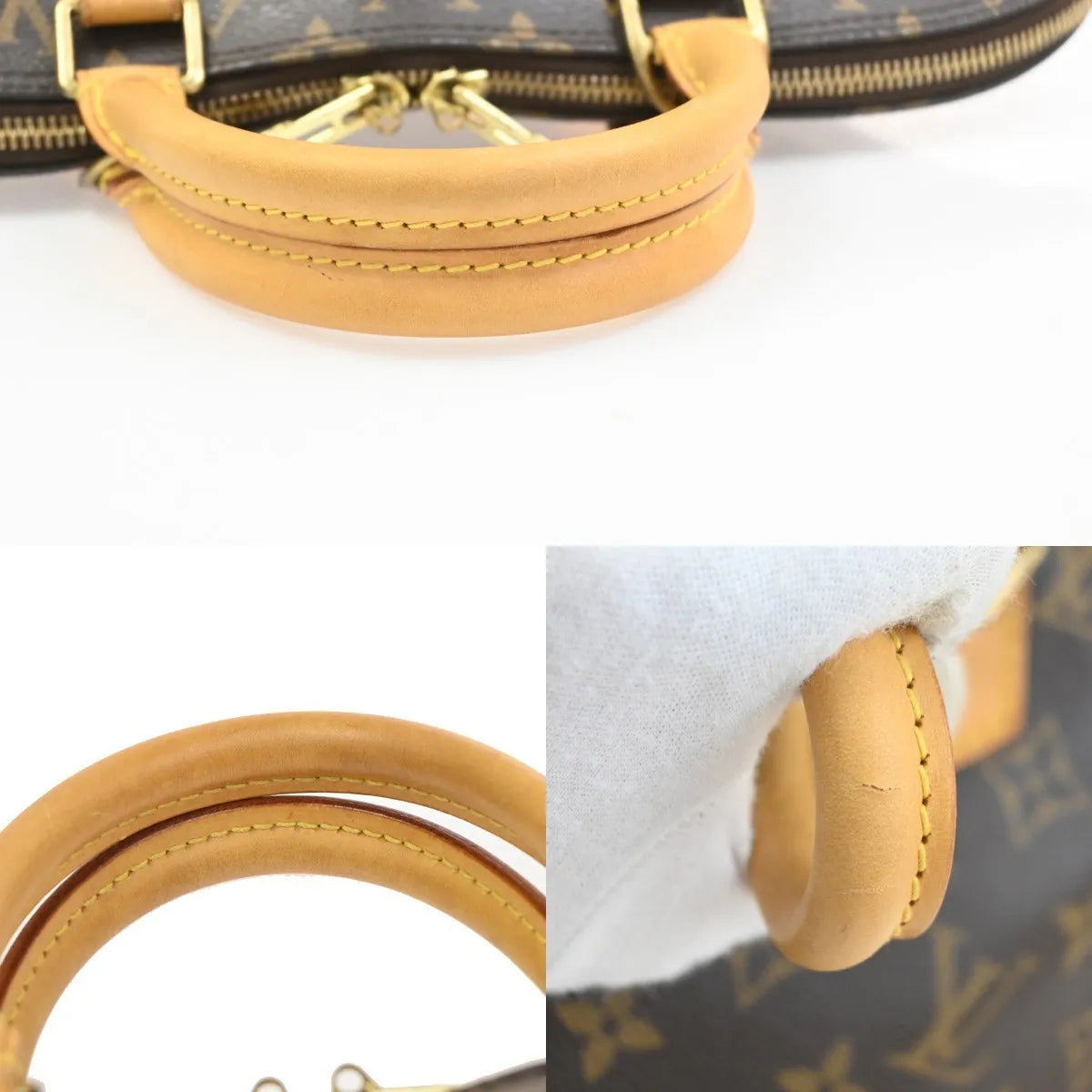 Louis Vuitton Vintage Alma Monogram Canvas, Brown, Canvas, Handbag