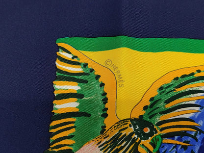 Hermes Carré 90 Silk multicolor, Multicolour, Silk, Scarf