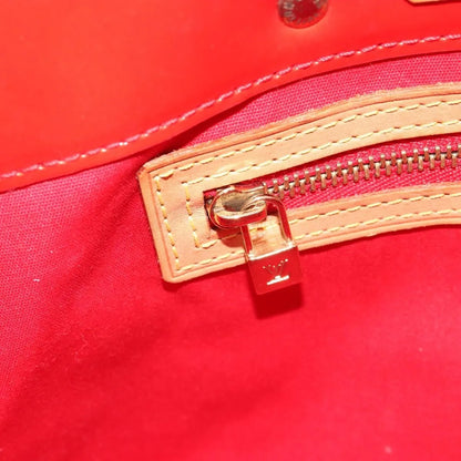 Louis Vuitton Reade Monogram Vernis, Red, Patent Leather, Handbag