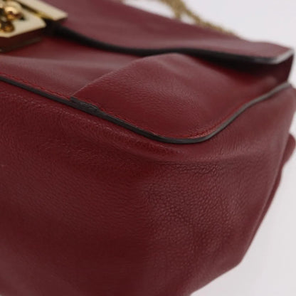 Chloe Elsie Crossbody Flap Leather, Red, Leather, Handbag