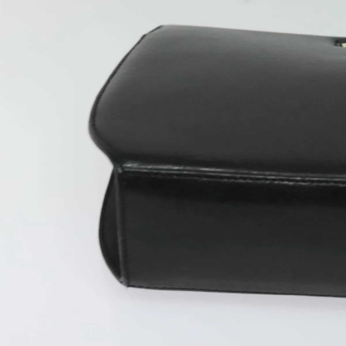 Salvatore Ferragamo Shoulder Leather, Black, Leather, Shoulder Bag