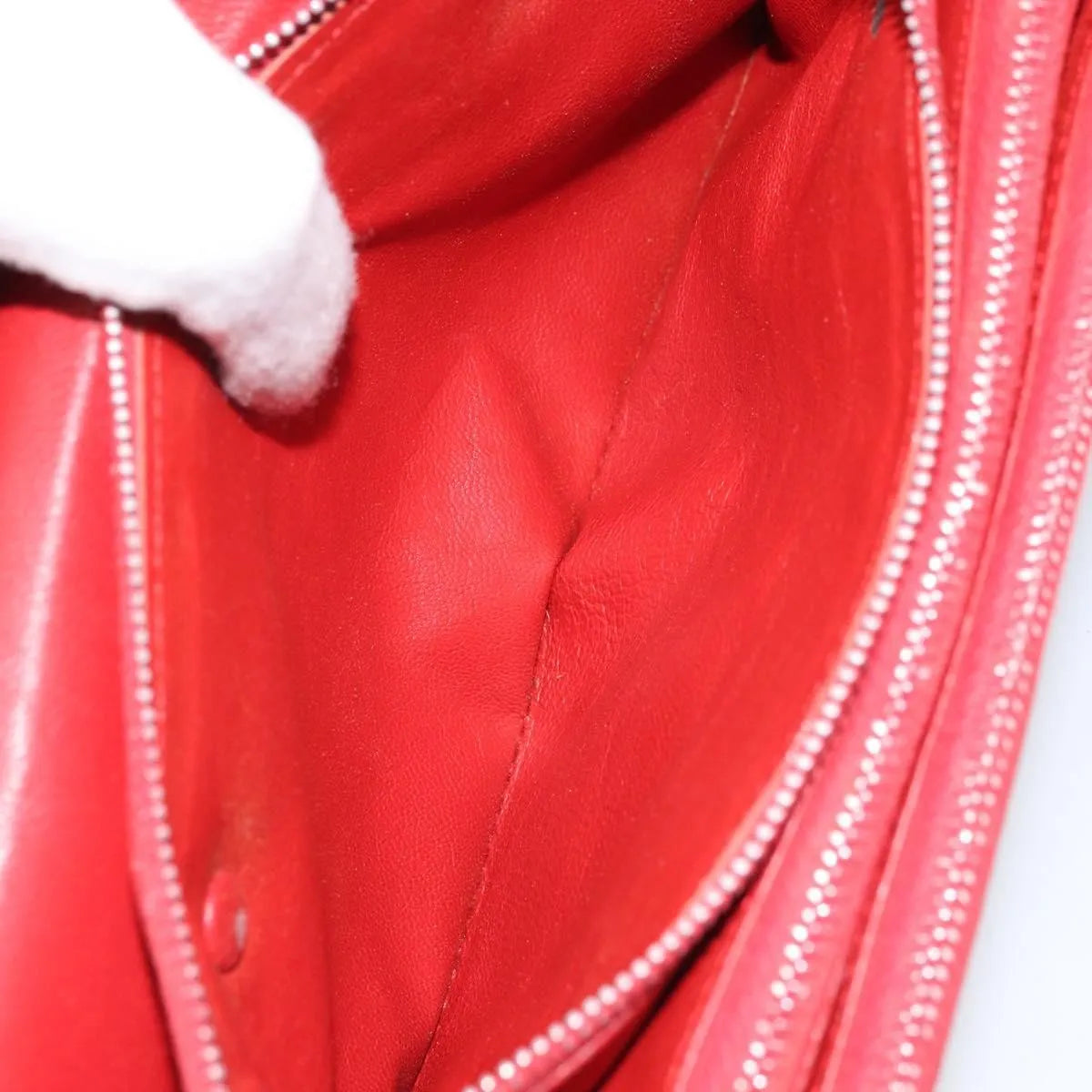 Celine Vintage Leather, Red, Leather, Shoulder Bag