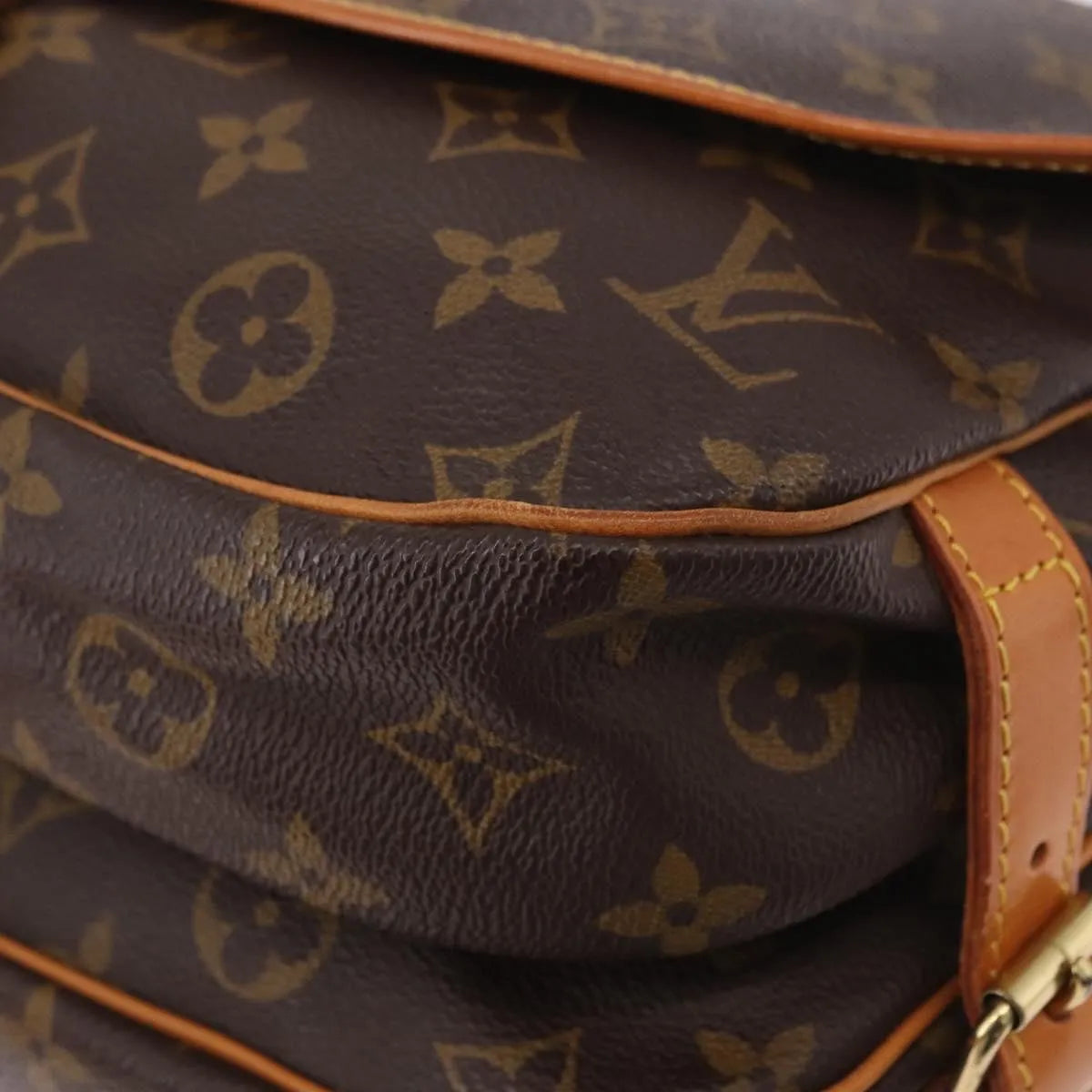 Louis Vuitton Saumur Canvas, Brown, Canvas, Shoulder Bag
