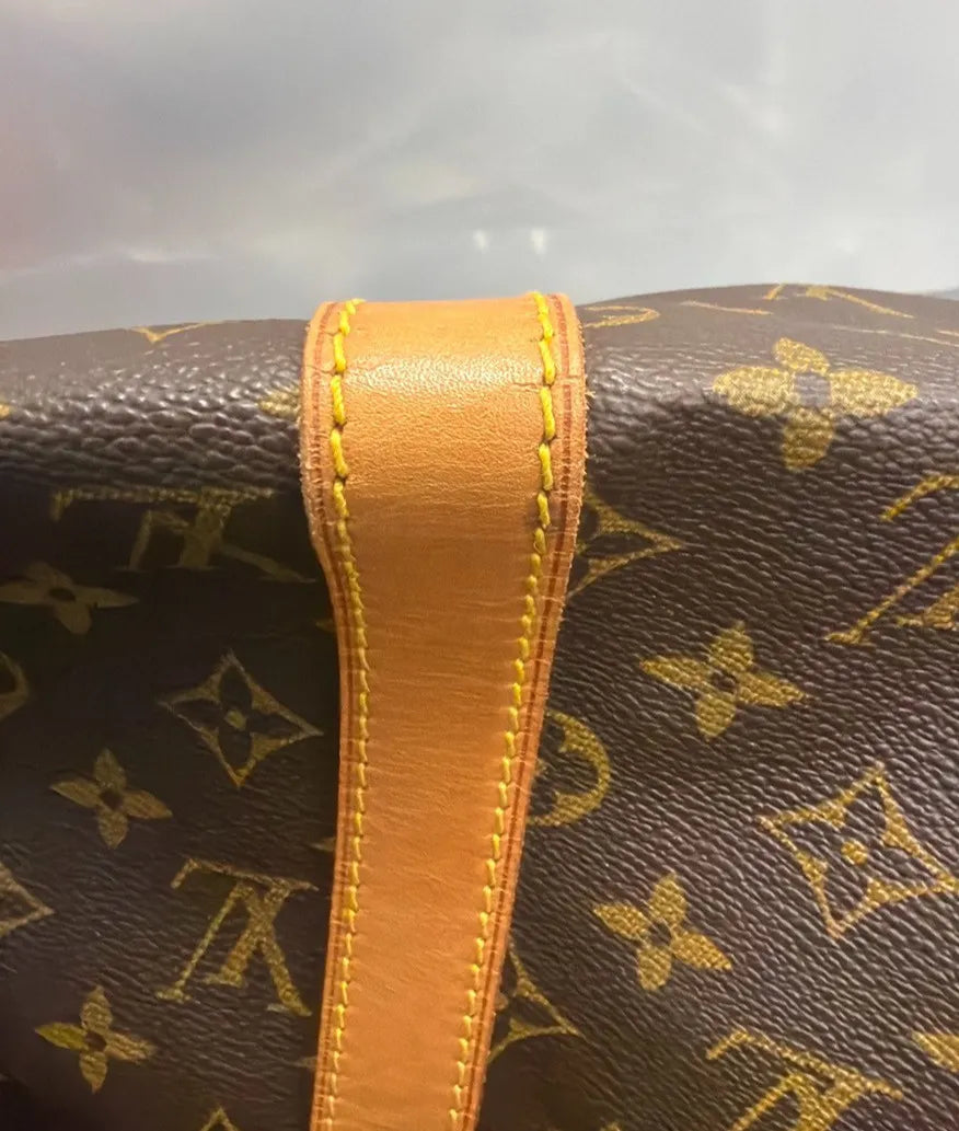 Louis Vuitton Keepall Monogram, Brown, Canvas, Travel Bag