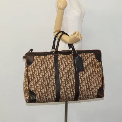 Christian Dior Vintage Trotter Boston Diorissimo Canvas, Brown, Canvas, Handbag