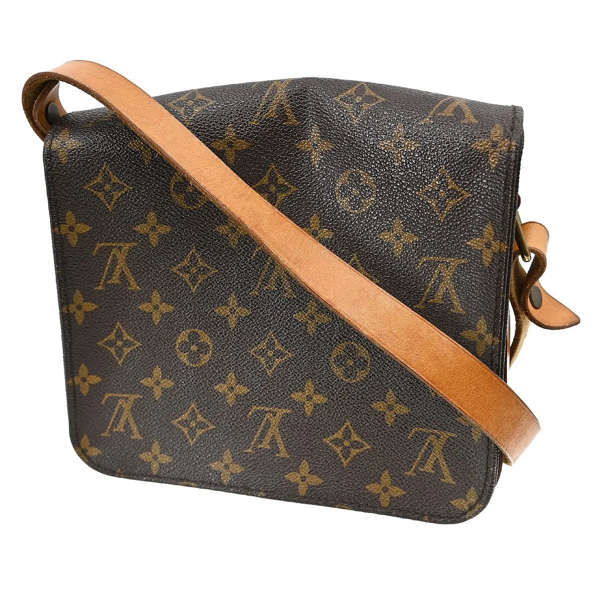 Louis Vuitton Cartouchiere Monogram Canvas, Brown, Canvas, Shoulder Bag