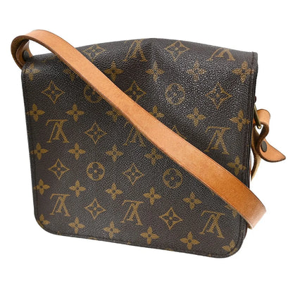 Louis Vuitton Cartouchiere Monogram Canvas, Brown, Canvas, Shoulder Bag