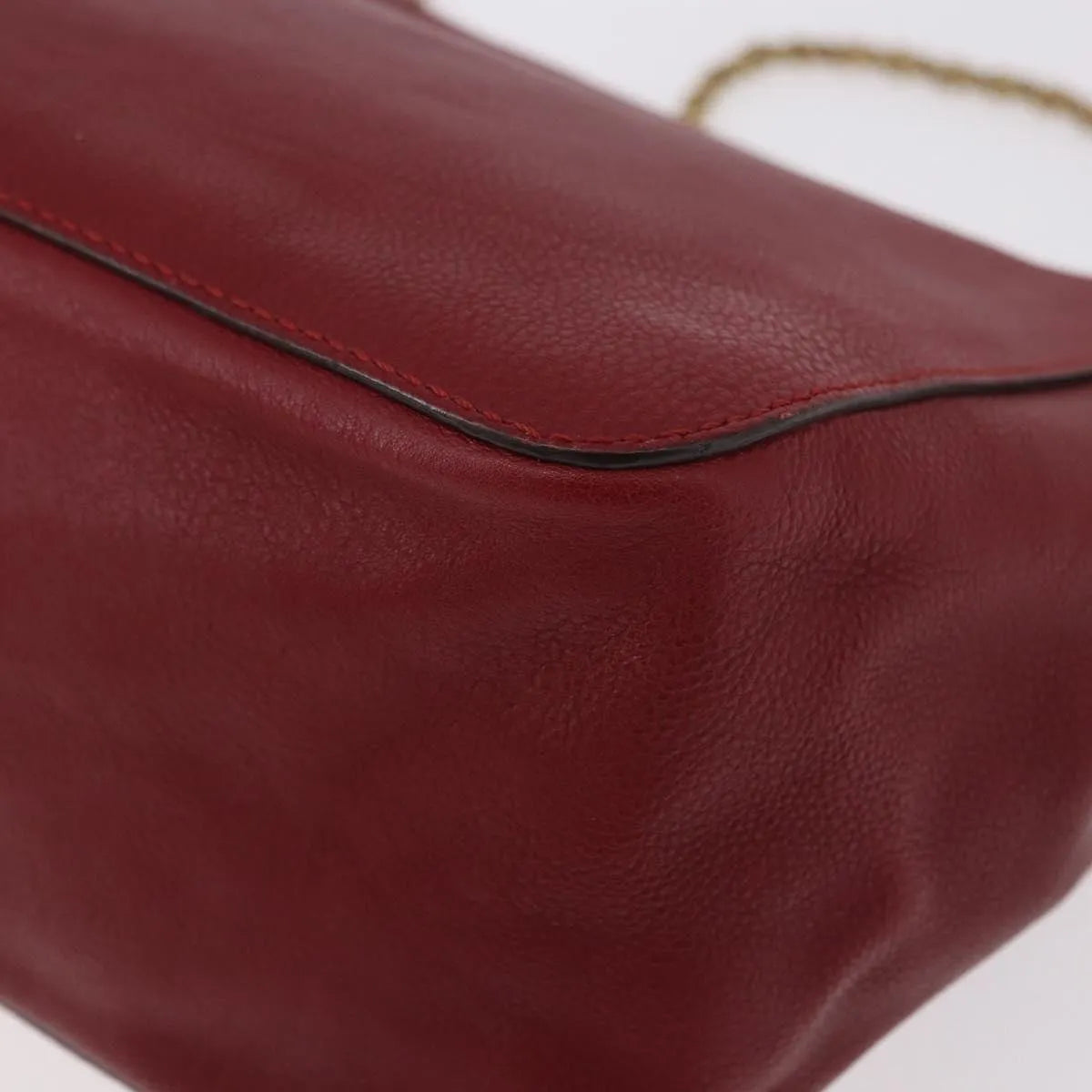 Chloe Elsie Crossbody Flap Leather, Red, Leather, Handbag