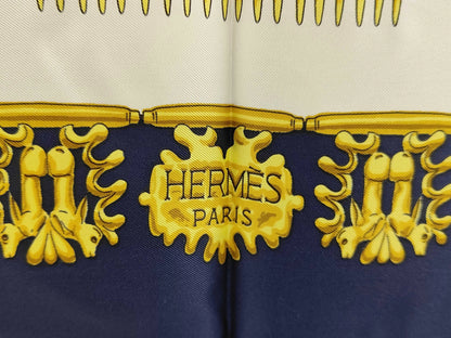 Hermes Carré 90 Silk multicolor, Multicolour, Silk, Scarf