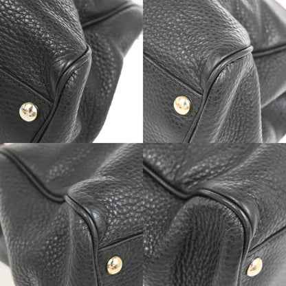 Gucci Bamboo shopper Leather, Black, Leather, Handbag