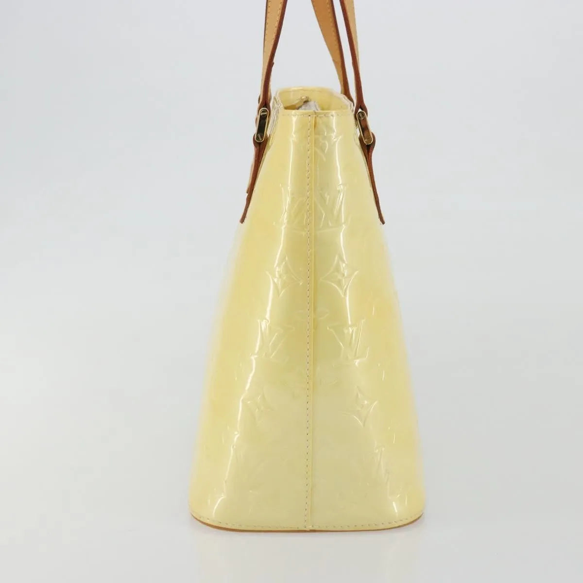 Louis Vuitton Houston Monogram Vernis, Beige, Patent Leather, Tote Bag