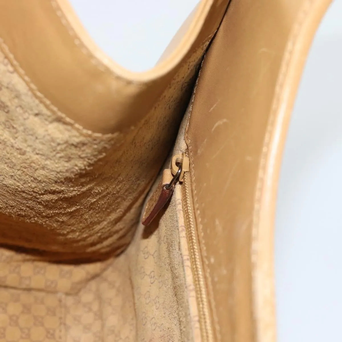 Gucci Piston Jackie O Hobo Leather, Beige, Leather, Handbag