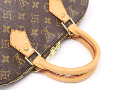 Louis Vuitton Vintage Alma Monogram Canvas, Brown, Canvas, Handbag
