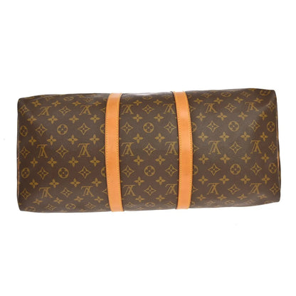 Louis Vuitton Keepall Monogram, Brown, Canvas, Travel Bag