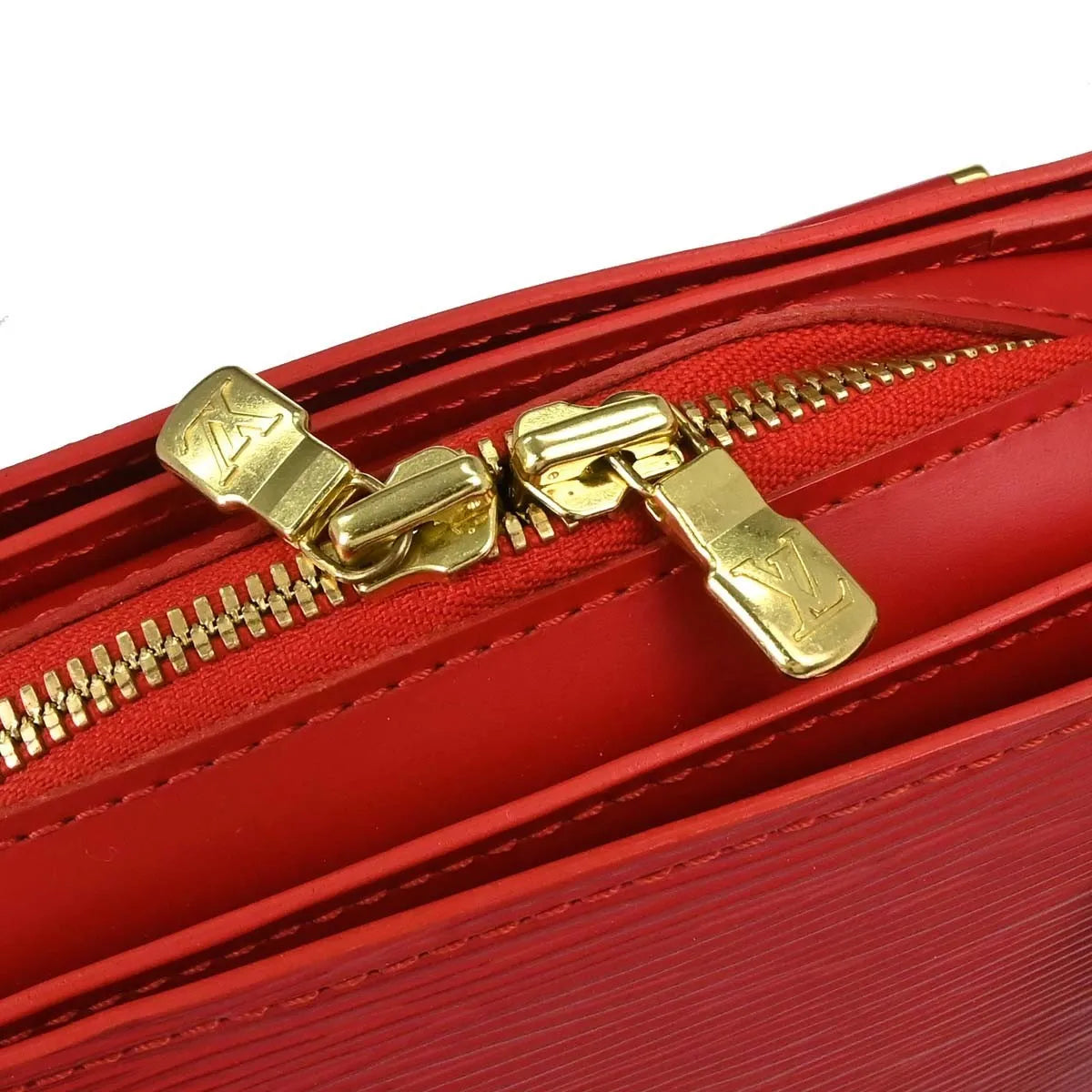 Louis Vuitton Pont Neuf Epi, Red, Leather, Handbag