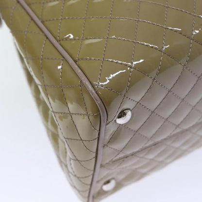 Salvatore Ferragamo Vala Patent leather, Beige, Patent Leather, Handbag