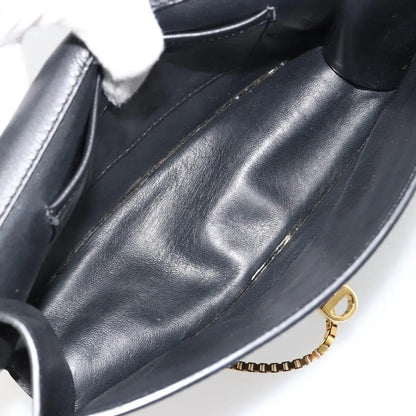 Versace Medusa Flap Chain Leather, Black, Leather, Shoulder Bag
