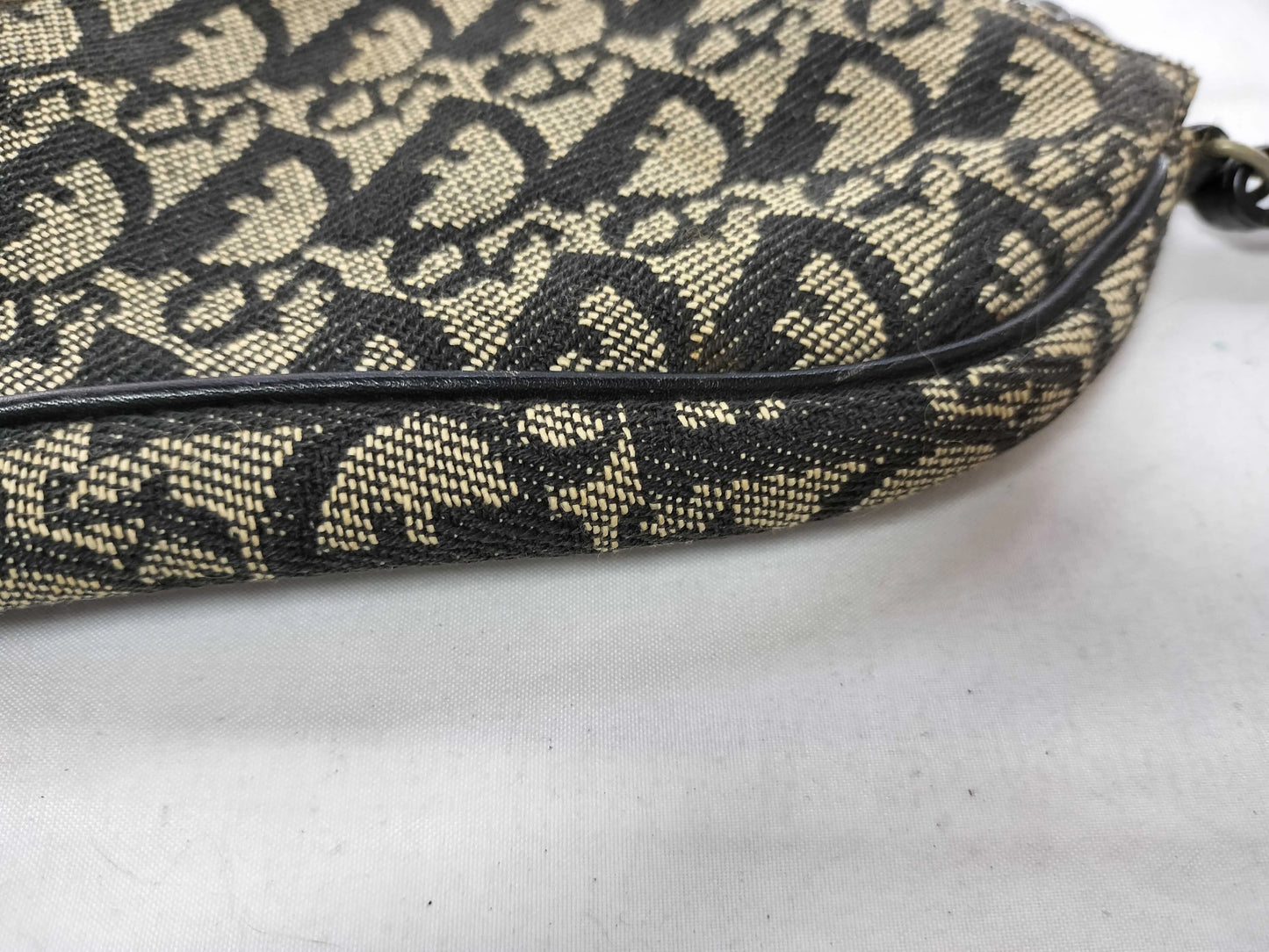 Christian Dior Vintage Saddle Diorissimo Canvas, Multicolour, Canvas, Shoulder Bag