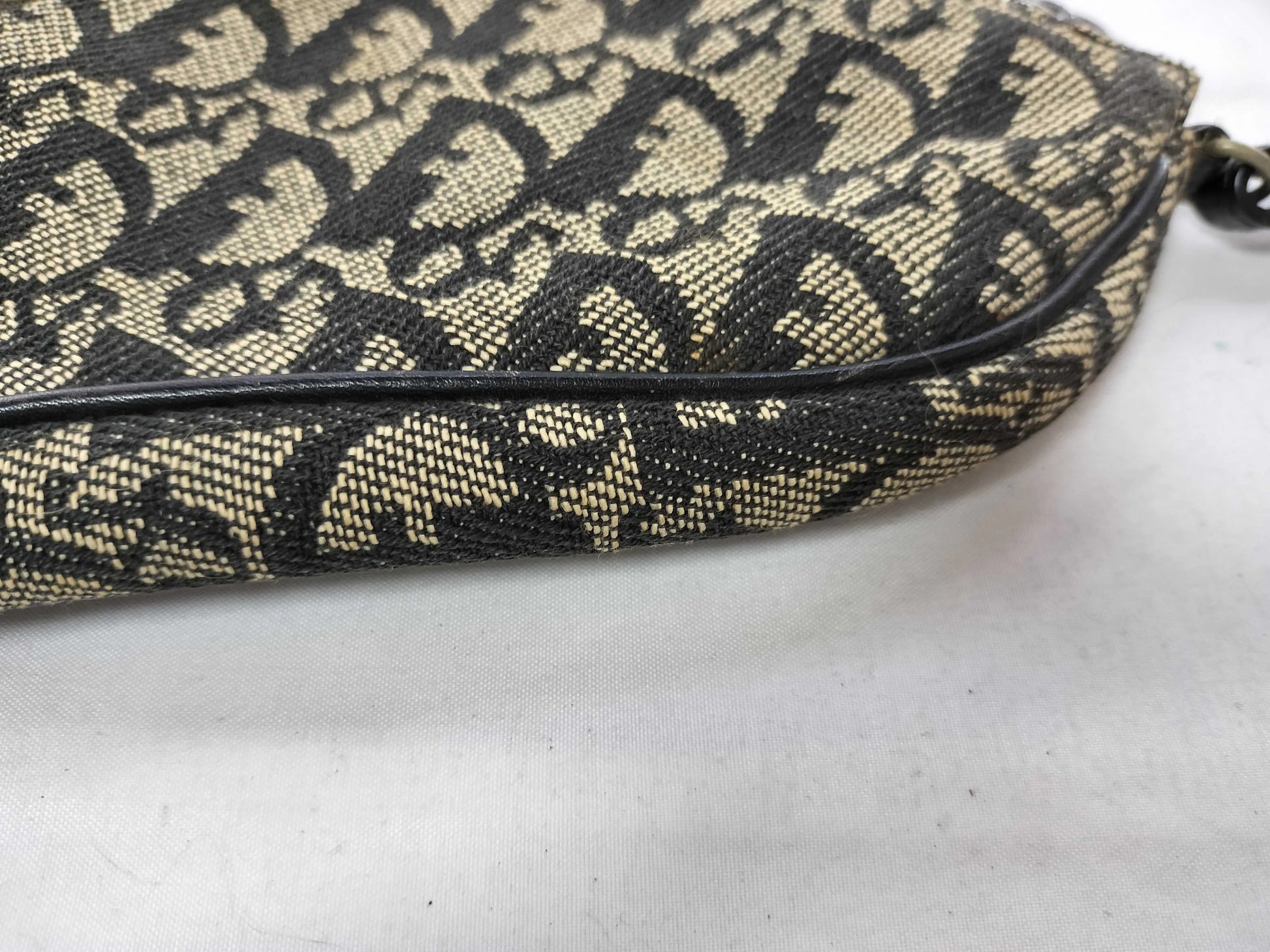 Christian Dior Vintage Saddle Diorissimo Canvas, Multicolour, Canvas, Shoulder Bag