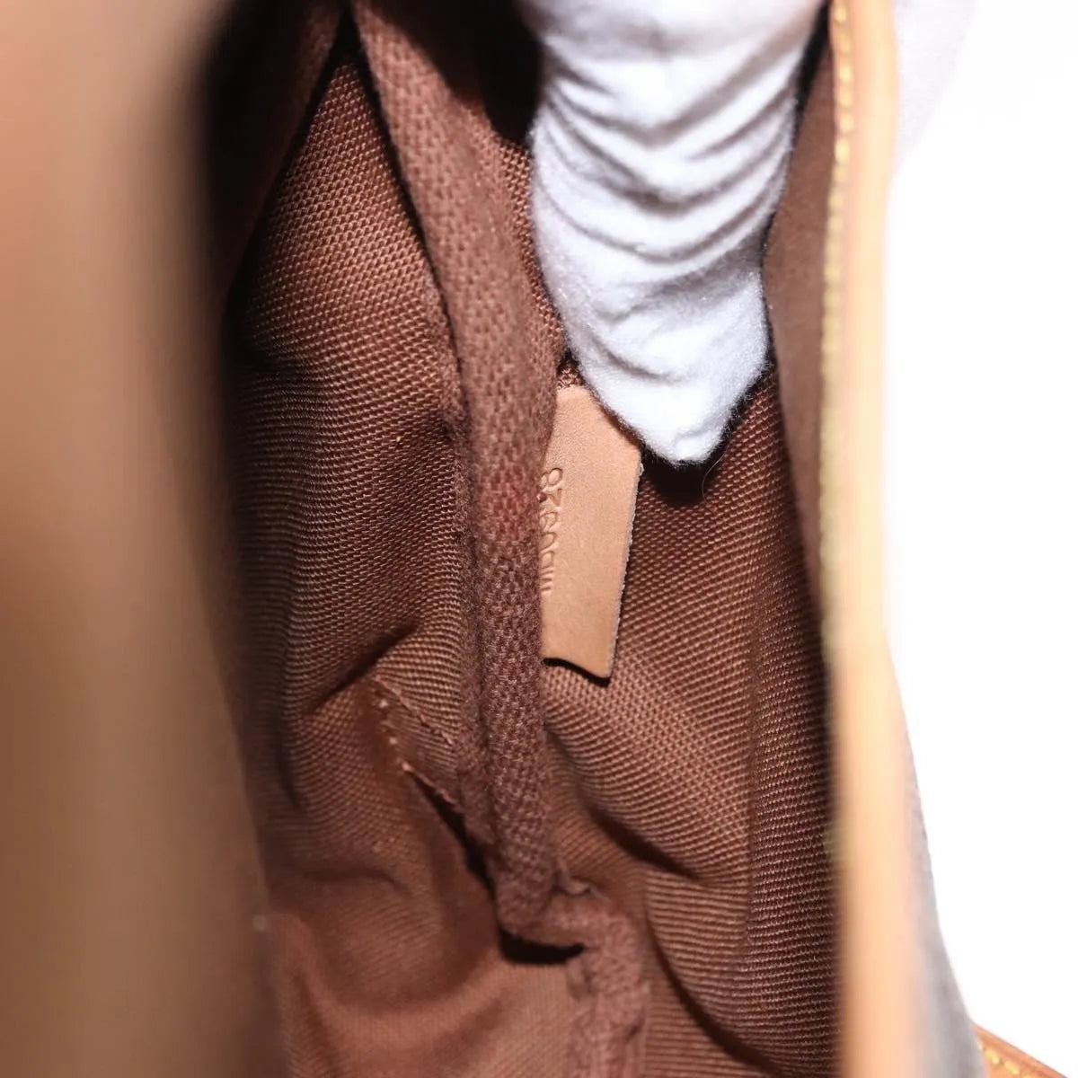 Louis Vuitton Saumur Canvas, Brown, Canvas, Shoulder Bag
