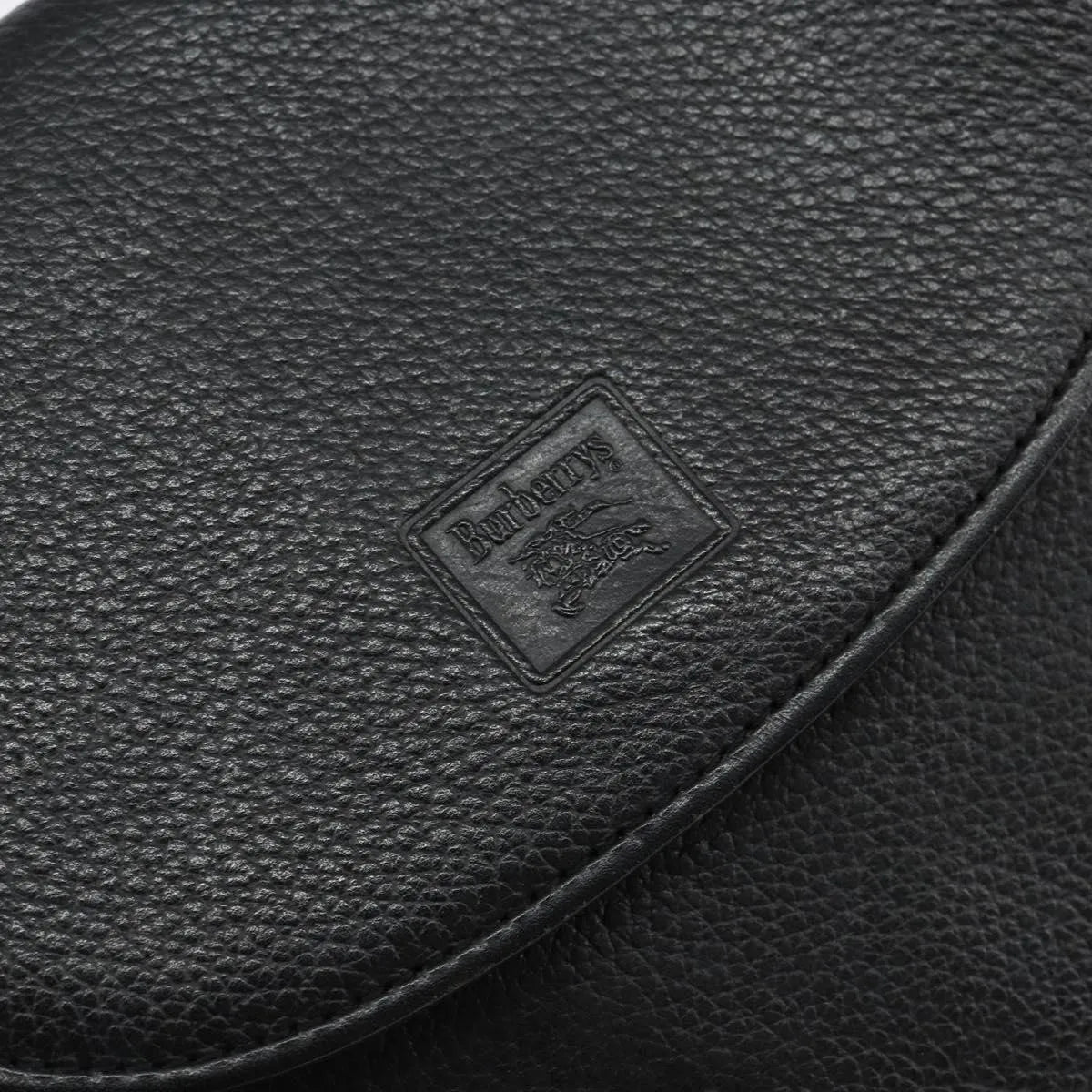 Burberry Flap Shoulder Leather, Black, Leather, Shoulder Bag