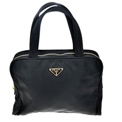 Prada Vintage Tessuto, Black, Nylon, Handbag